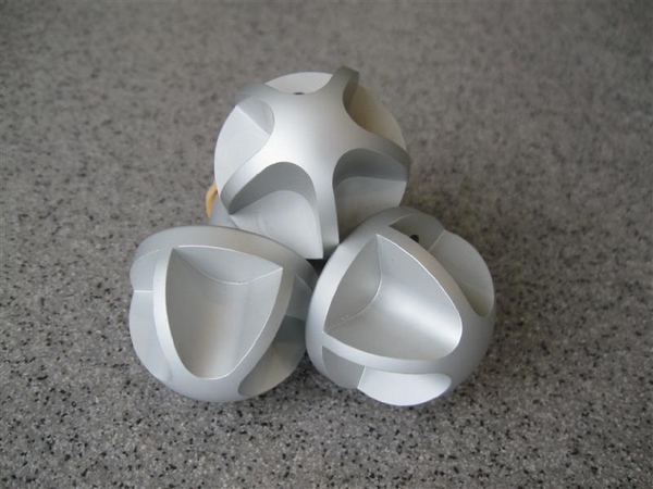 Aluminium Kachelbedienings-knopset,