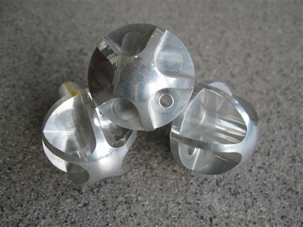 Aluminium Kachelbedienings-knopset